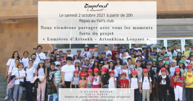 Dîner de clôture du projet “Artsakhian luyser” Dîner de clôture du projet “Artsakhian luyser”